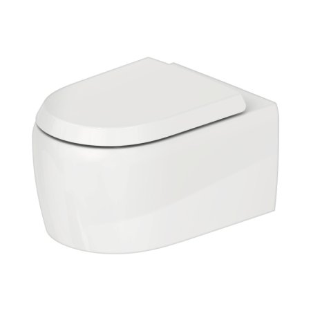 Duravit Qatego Toaleta WC Rimless bez kołnierza biała z powłoką HygieneGlaze 2556092000