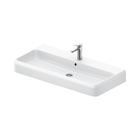 Duravit Qatego Umywalka meblowa 100x47 cm z otworem na baterię szlifowany spód biały z powłoką HygieneGlaze 2382102027