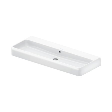 Duravit Qatego Umywalka meblowa 120x47 cm bez otworu na baterię z przelewem biały z powłoką HygieneGlaze 2382122060