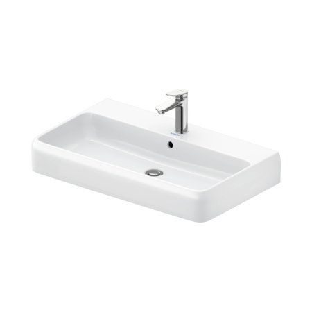 Duravit Qatego Umywalka meblowa 80x47 cm z otworem na baterię szlifowany spód biały z powłoką HygieneGlaze 2382802027