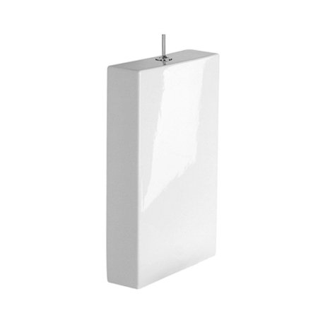 Duravit Starck 1 Spłuczka 39x12,5 cm z systemem spłukiwania Dual Flush doprowadzenie lewe przycisk Puro biała z powłoką WonderGliss 87271000051