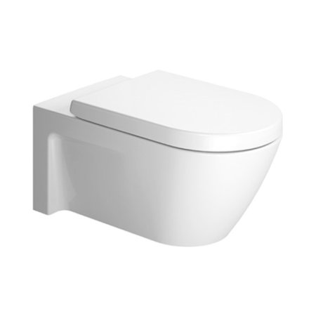 Duravit Starck 2 Miska WC podwieszana 37,5x62 cm lejowa biała z powłoką WonderGliss 25330900001