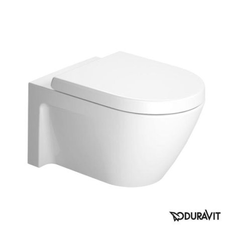 Duravit Starck 2 Miska WC podwieszana 37x54 cm, lejowa, biała z powłoką WonderGliss 25340900001