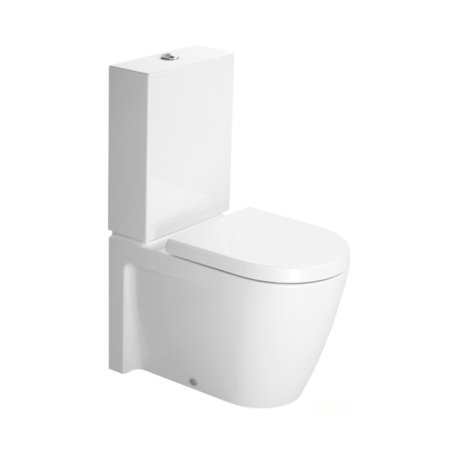 Duravit Starck 2 Miska WC stojąca 37x63 cm lejowa biała z powłoką WonderGliss 21450900001