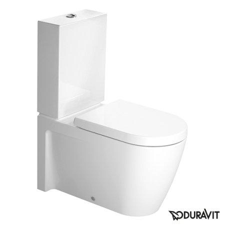 Duravit Starck 2 Miska WC stojąca 37x72,5 cm, lejowa, biała z powłoką WonderGliss 21290900001