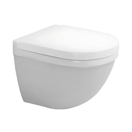 Duravit Starck 3 Toaleta WC podwieszana 48,5x36 cm Compact krótka z powłoką WonderGliss biała 22270900001