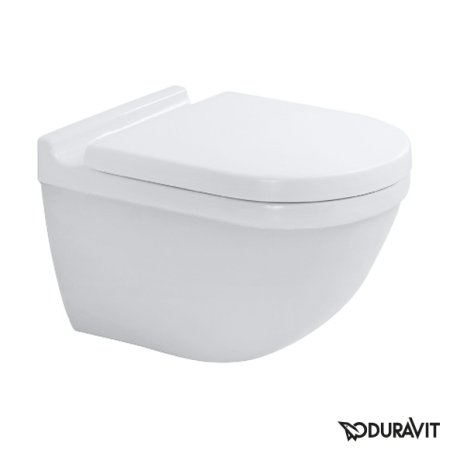 Duravit Starck 3 Toaleta WC podwieszana 54x36 cm Rimless bez kołnierza, biała 2527090000