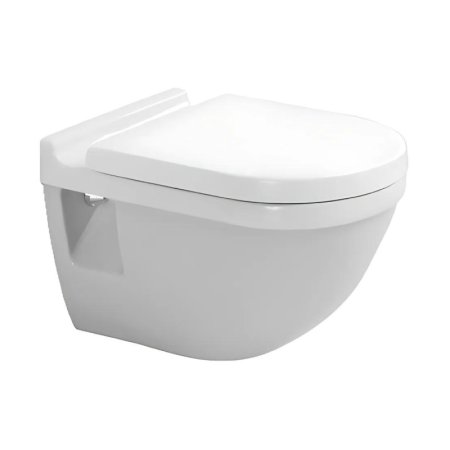 Duravit Starck 3 Muszla klozetowa miska WC podwieszana 36x54 cm lejowa biała z powłoką WonderGliss 22000900001