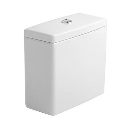 Duravit Starck 3 Spłuczka 39x18,5 cm z systemem Dual Flush doprowadzenie dolne lewe biała z powłoką WonderGliss 09201000051