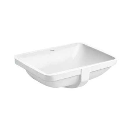 Duravit Starck 3 Umywalka podblatowa 49x36 cm bez półki na baterie z powłoką Wonder Gliss biała 03054900001