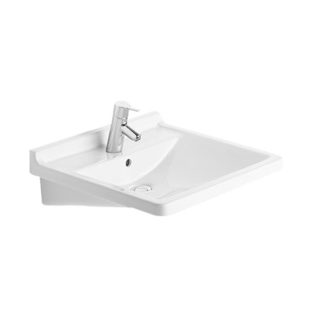 Duravit Starck 3 Umywalka Vital 60x54,5 cm, z jednym otworem na baterię, biała z powłoką WonderGliss 03096000001