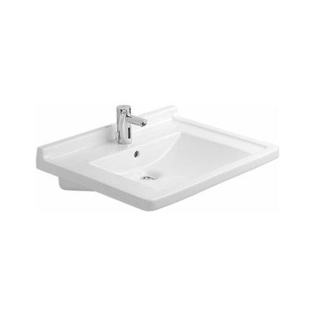 Duravit Starck 3 Umywalka Vital 70x54,5 cm, z jednym otworem na baterię, biała z powłoką WonderGliss 03097000001