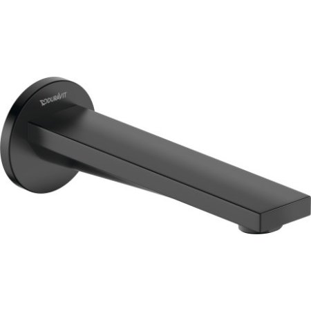 Duravit Tulum Wylewka wannowa 17,1 cm czarny mat TU5240010046
