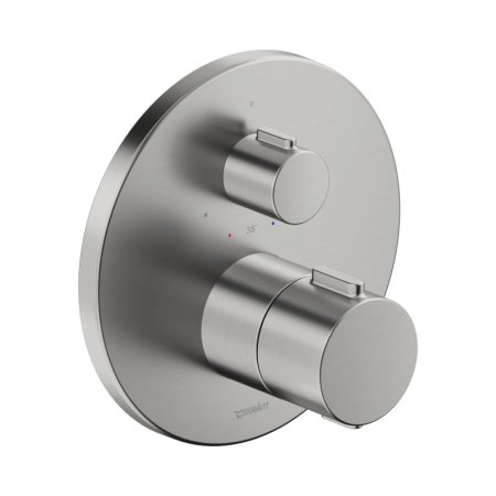Duravit Universal Bateria prysznicowa termostatyczna podtynkowa stal szlachetna szczotkowana TH4200016070