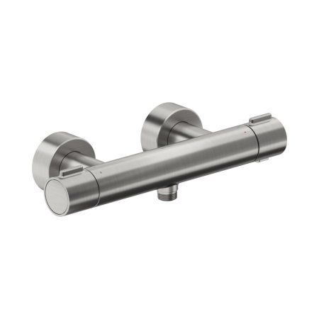 Duravit Universal Bateria prysznicowa termostatyczna natynkowa stal szlachetna szczotkowana TH4220000070
