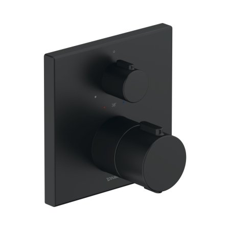 Duravit Universal Bateria prysznicowa termostatyczna podtynkowa czarny mat TH4200015046