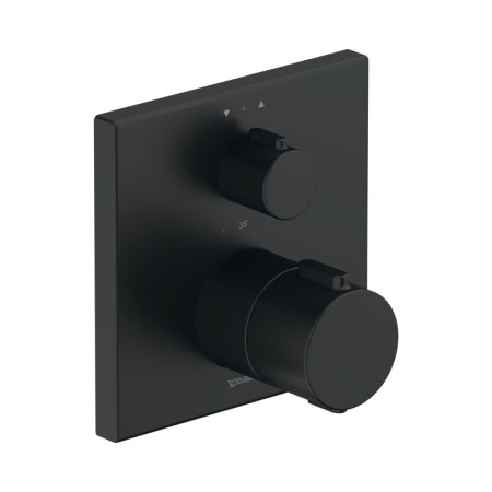 Duravit Universal Bateria wannowo-prysznicowa termostatyczna podtynkowa czarny mat TH4200013046