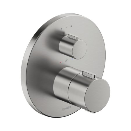 Duravit Universal Bateria wannowo-prysznicowa termostatyczna podtynkowa stal nierdzewna szczotkowana TH4200014070