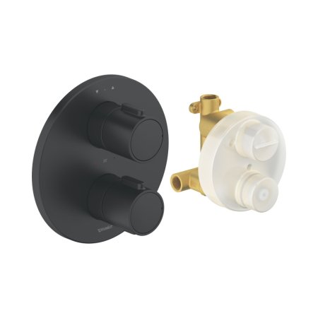 Duravit Universal Bateria wannowo-prysznicowa termostatyczna podtynkowa czarny mat TH4200008046
