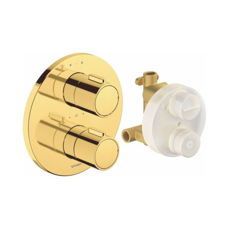 Duravit Universal Bateria wannowo-prysznicowa termostatyczna podtynkowa złoto polerowane TH4200008034