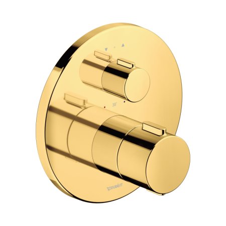 Duravit Universal Bateria wannowo-prysznicowa termostatyczna podtynkowa złoto polerowane TH4200014034