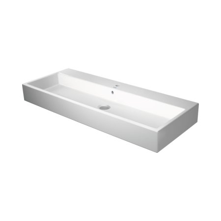 Duravit Vero Air Umywalka nablatowa 120x47 cm z przelewem z otworem na baterię biała z powłoką WonderGliss 23501200271