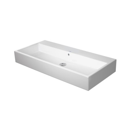 Duravit Vero Air Umywalka meblowa 100x47 cm bez otworu na baterię z przelewem biały Alpin z powłoką WonderGliss 23501000601