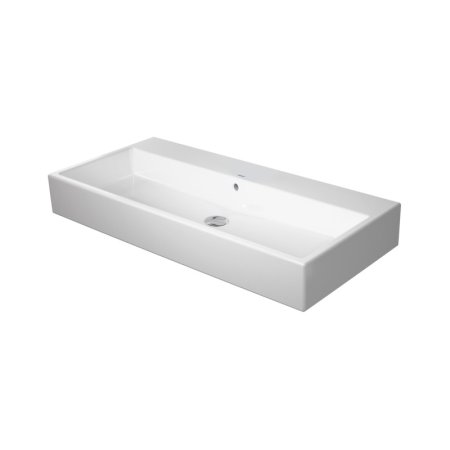 Duravit Vero Air Umywalka meblowa 100x47 cm bez otworu na baterię z przelewem szlifowany spód biały Alpin 2350100028