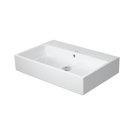 Duravit Vero Air Umywalka meblowa 70x47 cm bez otworu na baterię z przelewem biały Alpin z powłoką WonderGliss 23507000601