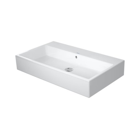 Duravit Vero Air Umywalka meblowa 80x47 cm bez otworu na baterię z przelewem szlifowany spód biały Alpin z powłoką WonderGliss 23508000281