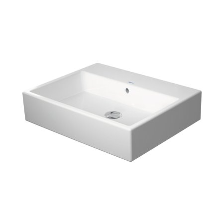 Duravit Vero Air Umywalka nablatowa 60x47 cm bez otworu na baterię z przelewem biały Alpin 2350600028