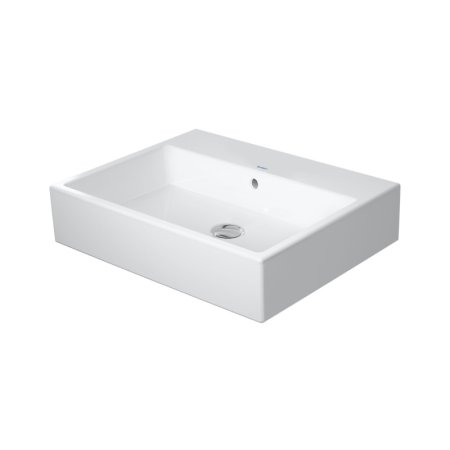 Duravit Vero Air Umywalka nablatowa 60x47 cm bez otworu na baterię z przelewem biały Alpin z powłoką WonderGliss 23506000281