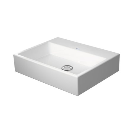 Duravit Vero Air Umywalka nablatowa 60x47 cm bez otworu na baterię z przelewem biały Alpin z powłoką WonderGliss 23526000601