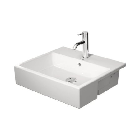 Duravit Vero Air Umywalka półblatowa 55x47 cm biały Alpin z powłoką WonderGliss 03825500001