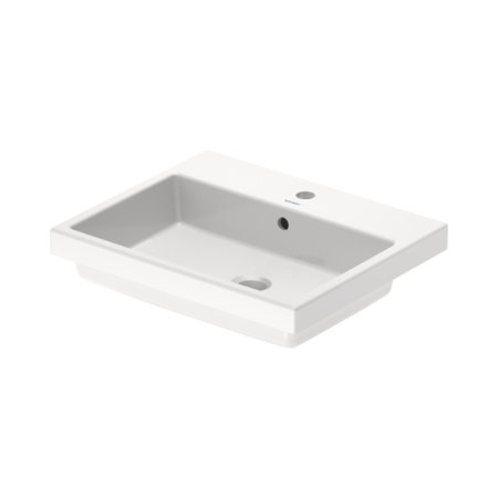 Duravit Vero Air Umywalka wpuszczana w blat 55x45,5 cm z otworem na baterię biały Alpin 0383550000