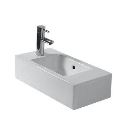 Duravit Vero Umywalka meblowa mała 50x25 cm z otworem na baterie po lewej stronie, biała 0703500009