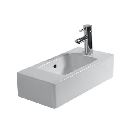 Duravit Vero Umywalka meblowa mała 50x25 cm z otworem na baterie po prawej stronie, biała 0703500008