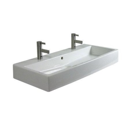 Duravit Vero Umywalka wisząca 100x47 cm z 2 otworami na baterie biała 04541000241