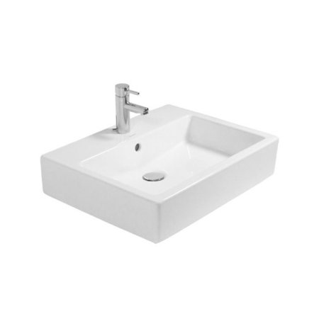 Duravit Vero Umywalka wisząca 50x47 cm z jednym otworem na baterie, biała z powłoka WonderGliss 04545000001