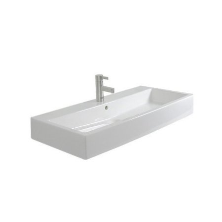 Duravit Vero Umywalka wisząca mała 80x47 cm z otworem na baterię, biała z powłoka WonderGliss 04548000001