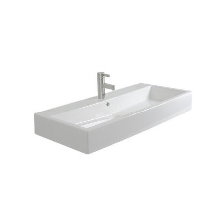 Duravit Vero Umywalka wisząca 100x47 cm bez otworu na baterie biała z powłoką WonderGliss 04541000271
