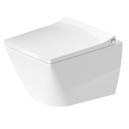 Duravit Viu Toaleta WC podwieszana 36,5x48 cm Rimless bez kołnierza, biała z powłoką WonderGliss 25730900001