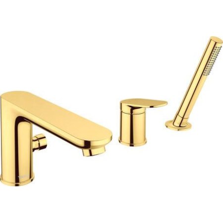 Duravit Wave Bateria nawannowa 3 otworowa złoto polerowane WA5260000034