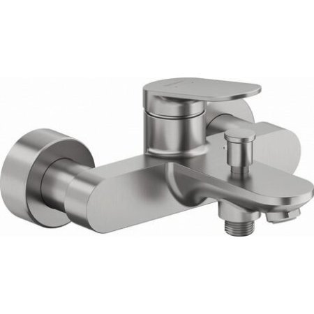 Duravit Wave Bateria wannowa natynkowa stal szczotkowana WA5230000070