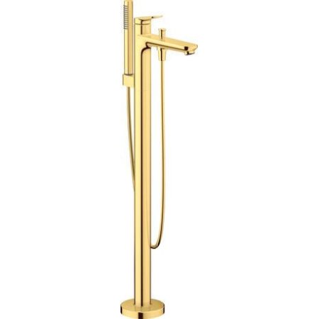 Duravit Wave Bateria wannowa wolnostojąca złoto polerowane WA5250000034
