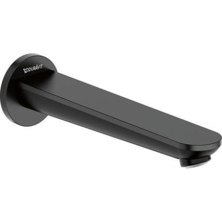Duravit Wave Wylewka wannowa 20,2 cm czarny mat WA5240010046