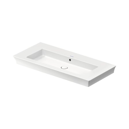 Duravit White Tulip Umywalka meblowa 105,5x49 cm bez otworu na baterię szlifowany spód biały Alpin z powłoką WonderGliss 23631000601