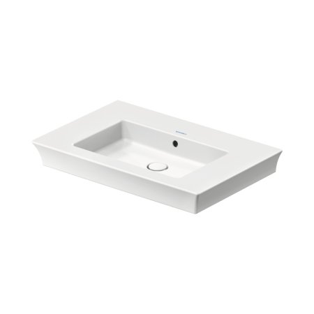 Duravit White Tulip Umywalka meblowa 75x49 cm bez otworu na baterię biały Alpin z powłoką WonderGliss 23637500601