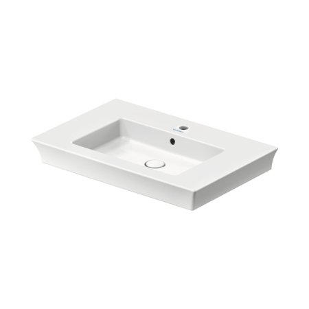 Duravit White Tulip Umywalka meblowa 75x49 cm z otworem na baterię biały Alpin z powłoką WonderGliss 23637500001