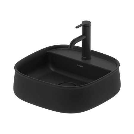 Duravit Zencha Umywalka nablatowa 42x42 cm antracyt mat z powłoką WonderGliss 23744213711